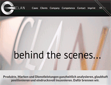 Tablet Screenshot of clan-marketing.de